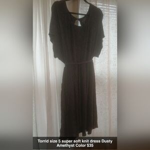 Torrid Dusty Amethyst Midi Dress